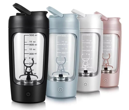 Custom Logo Plastic 600Ml Protein Whey Cup Gym Sports Electric Shaker Bottle Milk Powder Coffee Stir Protein Mixer Shaker Bottle